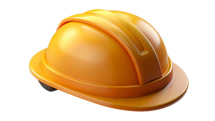 Yellow Hard Hat Close-up: Essential Safety Gear for Construction Workers