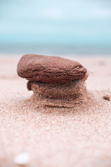 close up of a sand stone