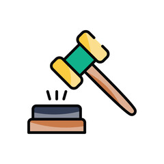 Auction Hammer vector icon