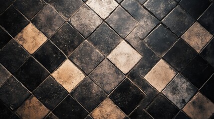 Imagine a tile floor with a repeating pattern that exudes elegance and charm.