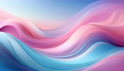 Fototapeta premium Soft Gradient Background- abstract background with waves
