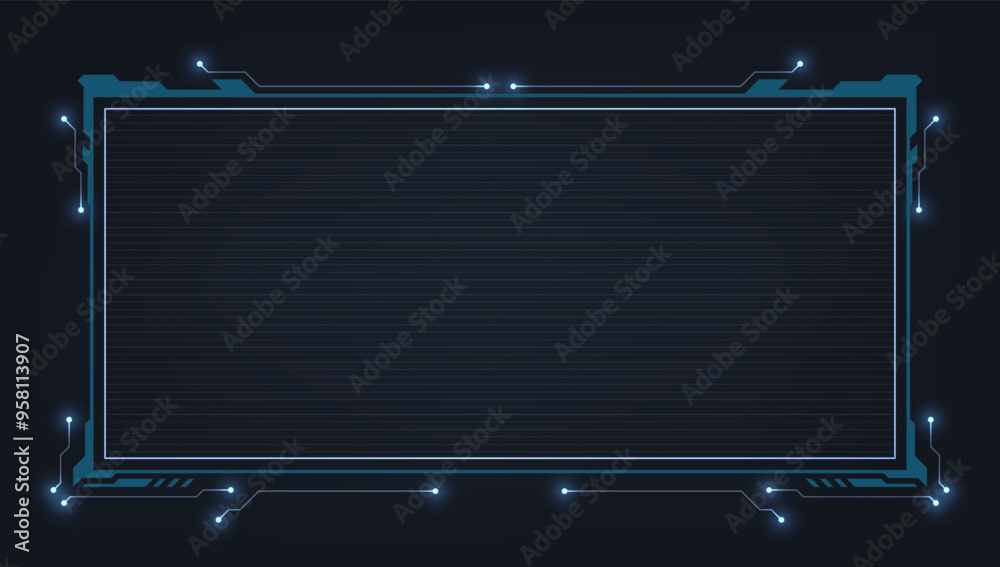 Poster abstract hud ui gui future futuristic screen system virtual design
