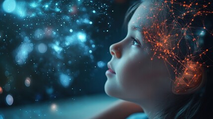 Children's mind development Scientific approach Early creativity impact on brain activity visualization