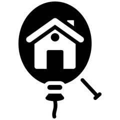 Housing Bubble Icon