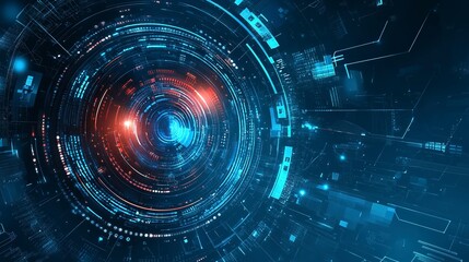 Obraz premium Abstract technology background, modern design vector illustration generative ai