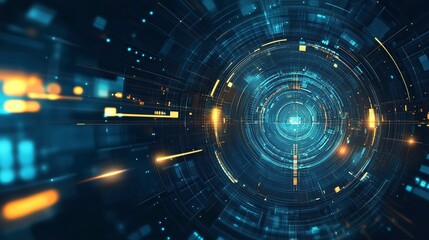 Obraz premium Abstract technology background, modern design vector illustration generative ai