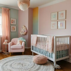 baby bedroom with crib