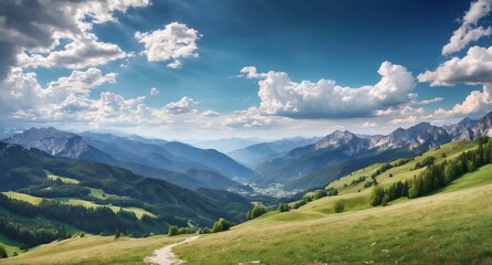 Fototapeta premium Summer mountain landscape