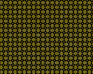 黒地に金色ラインの変わり三崩し文様シームレス背景