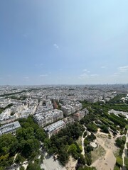 City view from the Eiffel tower