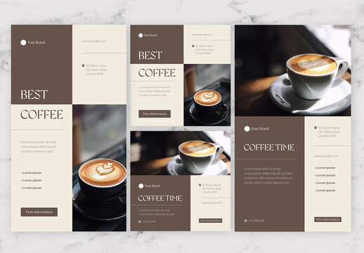Beige and Brown Coffee Shop Social Media Post Story 