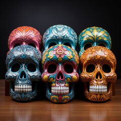 Naklejka premium Day of the Dead skull