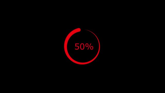 abstract circle loading bar animation