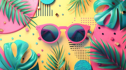 Background of 90s aesthetic inspiration. AI generated image.