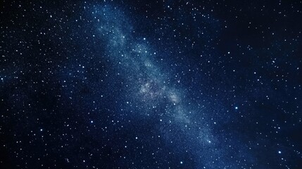 A starry night sky with the Milky Way galaxy visible