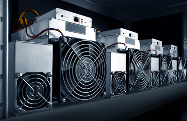 Cryptocurrency mining farm for bitcoin and altcoins mining