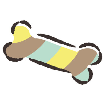 recommend clip art: 犬用おもちゃの手描きイラスト