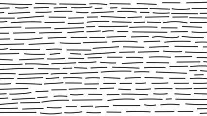 Hand Drawn Black and White Background with Line Texture. Social media abstract horizontal backdrop with rough scribbles and hatching. 1920x1080 ratio. Vector illustration