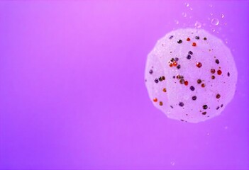 Homeopathy Close-Up Microscopic View of a Bubble Symbolizing Medicines and Homeopathic Remedies