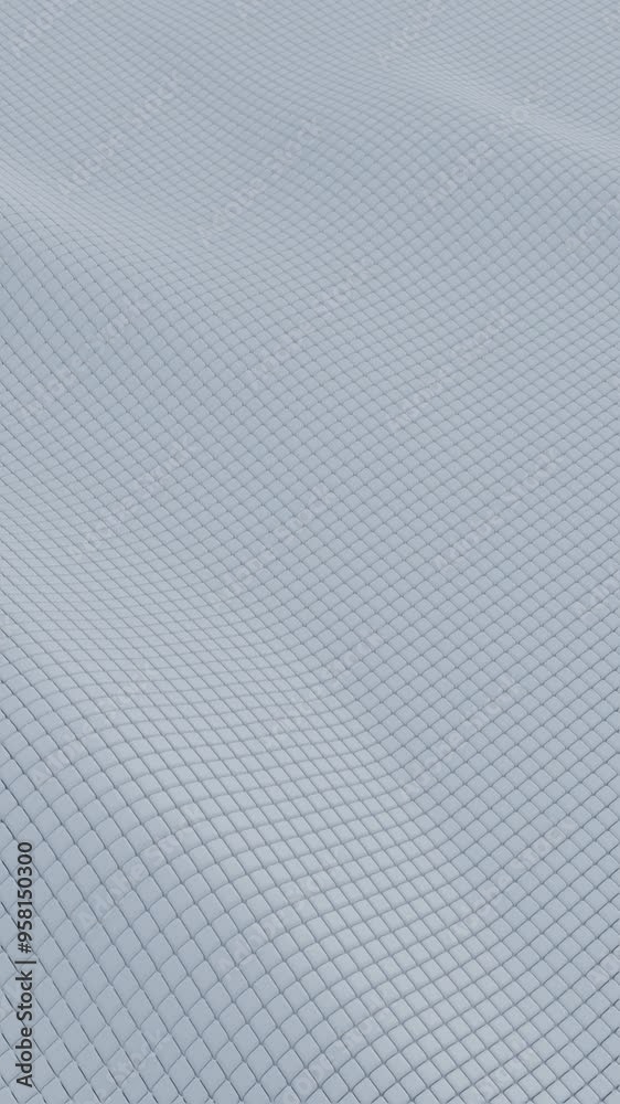 Poster smooth wavy pattern in soft light blue tones