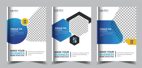 Business book cover booklet company brochure and annual report design