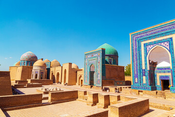 The ensemble of mausoleums Shahi-Zinda. Samarkand, Uzbekistan.