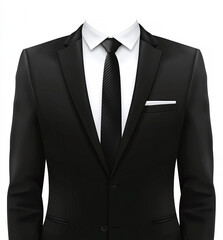 suit and tie mock up for ID photo
