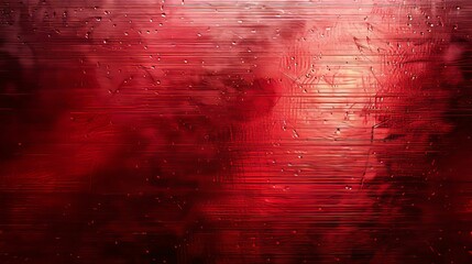 Abstract Red and Orange Horizontal Lines and Dots Pattern