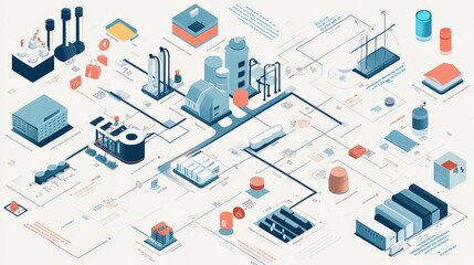 A comprehensive infographic detailing the life cycle of a product, from production to disposal.