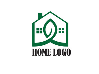 home logo design , green logo design .