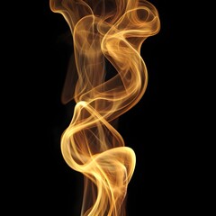 Fiery Swirls of Ethereal Abstract Energy