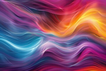 Obraz premium Abstract colorful waves background flowing in a vibrant design creating a sense of movement and energy
