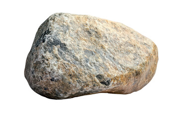 Stone geological object on transparent background