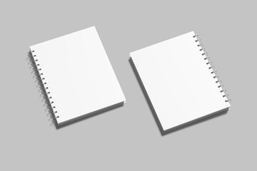Spiral Notebook Blank Mockup
