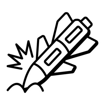 recommend clip art: An outline style icon of war 