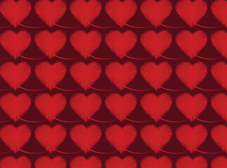 seamless pattern with hearts