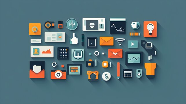 Flat design is often used in user interfaces, so ensure that the illustration is not just visually appealing but also functional and intuitive to interact with