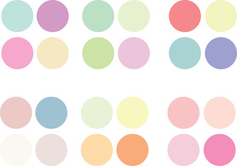 Abstract color palette guide And Various Color Design