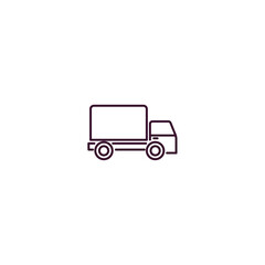 Fototapeta premium transportation outline icon. Linear vector from delivery concept. Thin line transportation icon isolated on white background