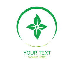 Green nature Leaf Design Print