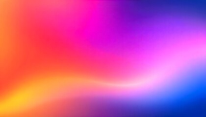 Colorful abstract blurred gradient background with soft smooth vibrant colors ranging from orange to blue