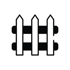 Fence vector icon