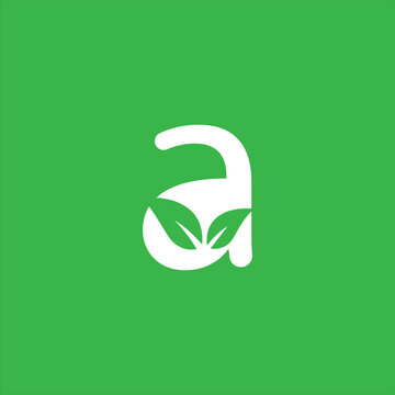 a with 2green leaf icon.eps