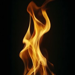 Obraz premium Intense Flames Burning Bright with Fiery Glow and Radiant Heat in Abstract Visual Representation