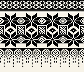 black and white seamless pattern