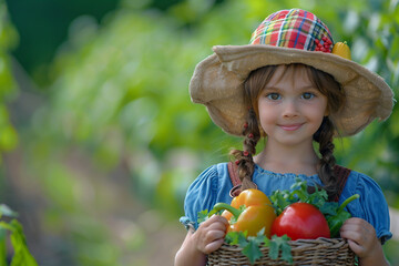 Generated with AI portrait of adorable charming child wear costume like an adult