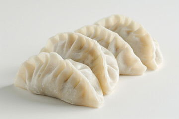 AI generated image of a tasty dish traditional dumplings isolated on white background