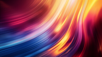 Obraz premium Vibrant flowing waves of multicolored silk