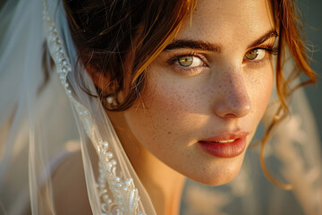 Beautiful Wedding Day ceremony with traditional decorations made with Generative AI technology