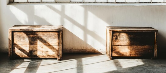 Typical wood table mockup with white runner shown in a side view